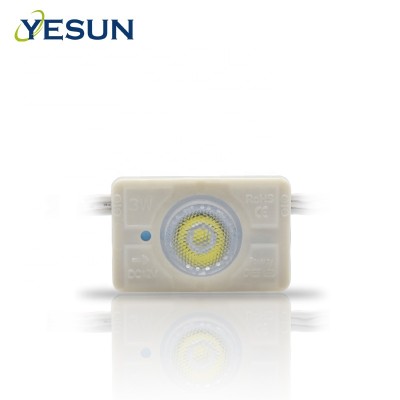 Super bright 160 Lumens 1.8W COB Power LED module, LED module with lens 38 degree beam angle, injection led module light